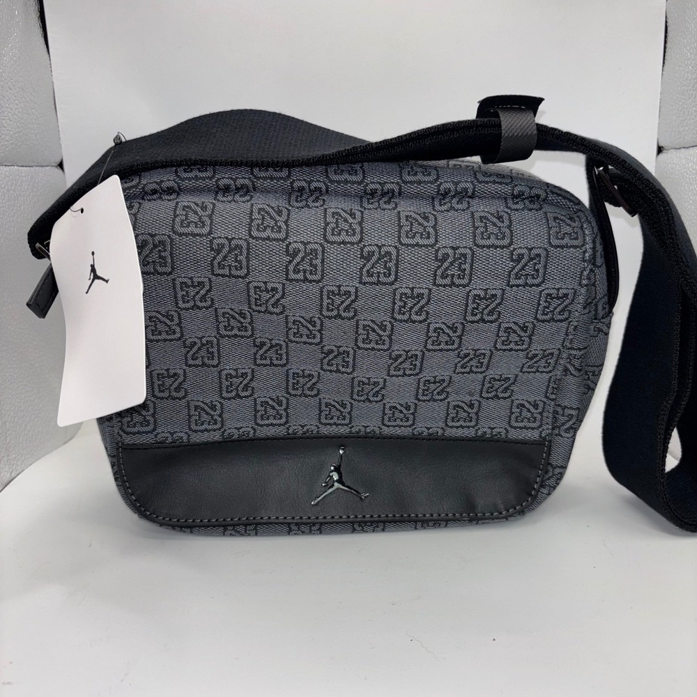 Jordan Jumpman Monogram Crossbody Bag Dark Smoke Grey 23 Jacquard MA0760-G9Q